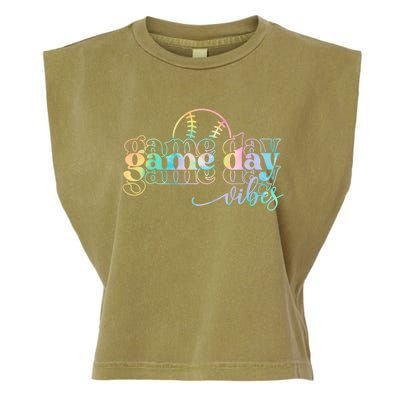 Tie Dye Baseball Game Day Vibes Baseball Team Game Day Great Gift Garment-Dyed Women's Muscle Tee