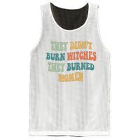 They Didnt Burn Witches They Burned Women Feminist Witch Women Rights Halloween Mesh Reversible Basketball Jersey Tank