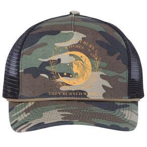 They DidnT Burn Witches They Burned Retro Rope Trucker Hat Cap