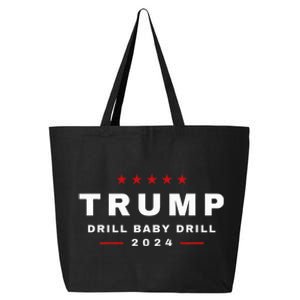 Trump Drill Baby Drill 2024 Usa Maga Republican 25L Jumbo Tote