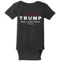 Trump Drill Baby Drill 2024 Usa Maga Republican Baby Bodysuit