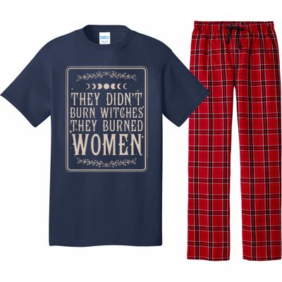 They Didnt Burn Witches They Burned Women Feminist Feminism Pajama Set