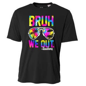 Tie Dye Bruh We Out Teachers Summer Last Day Of School Gift Cooling Performance Crew T-Shirt