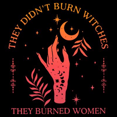 They Didnt Burn Witches They Burned Women Witchy Feminist T-Shirt
