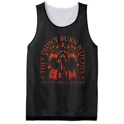 They DidnT Burn Witches They Burned Women Witchy Halloween Mesh Reversible Basketball Jersey Tank