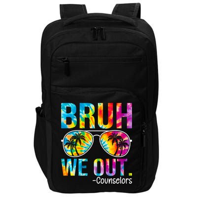 Tie Dye Bruh We Out Counselors Last Day Of School Impact Tech Backpack