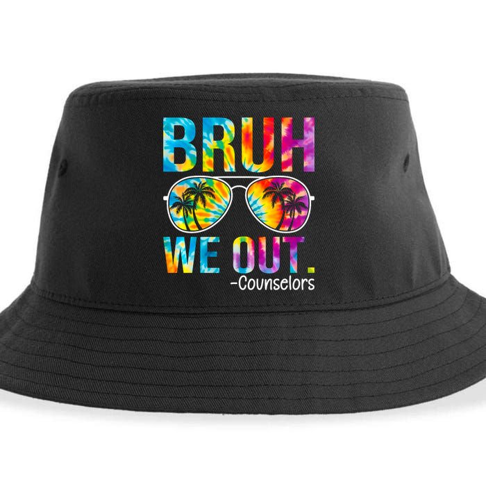 Tie Dye Bruh We Out Counselors Last Day Of School Sustainable Bucket Hat