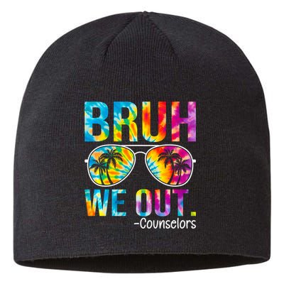 Tie Dye Bruh We Out Counselors Last Day Of School Sustainable Beanie