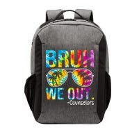 Tie Dye Bruh We Out Counselors Last Day Of School Vector Backpack