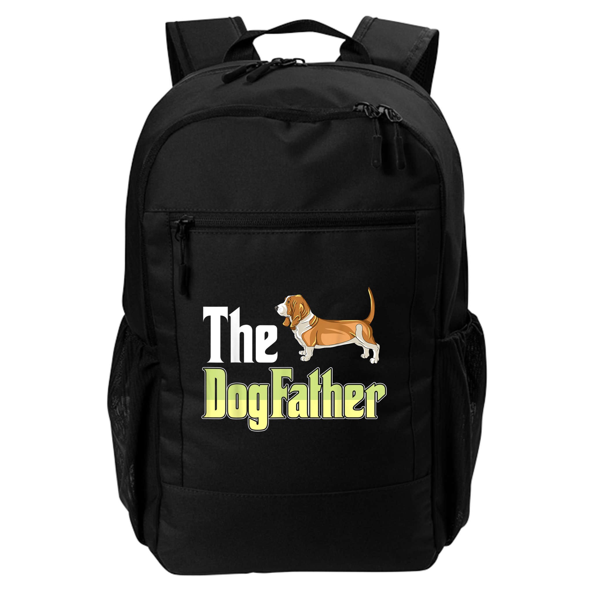 The Dogfather Basset Hound Funny Dog Owner Father’ Day Backpack