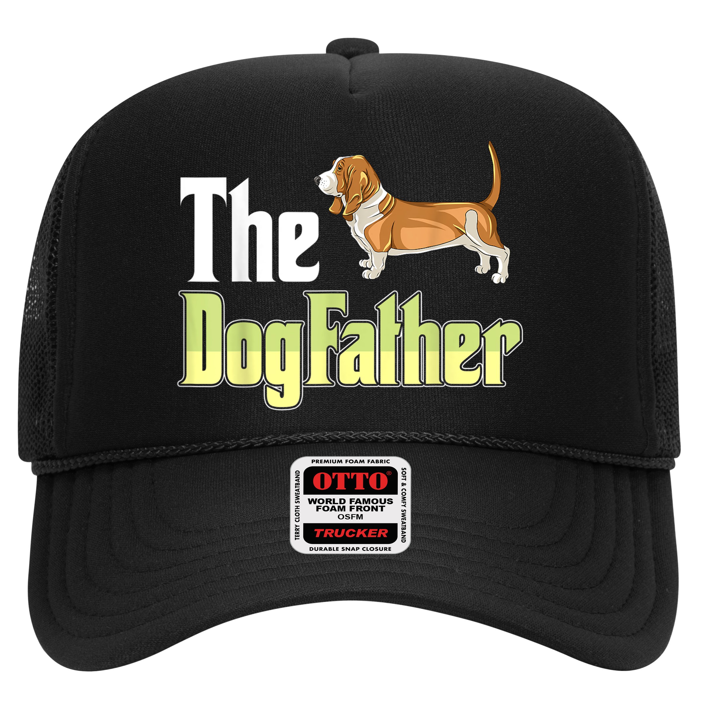 The Dogfather Basset Hound Funny Dog Owner Father’ Day Hat