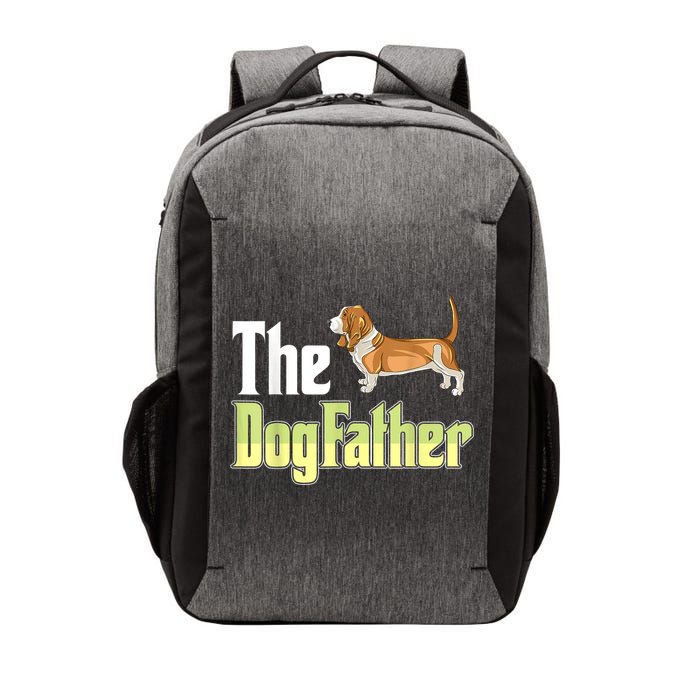The Dogfather Basset Hound Funny Dog Owner Father’ Day Vector Backpack