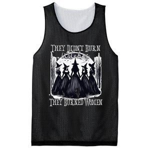 They DidnT Burn Witches They Burned Women Witch Halloween Mesh Reversible Basketball Jersey Tank