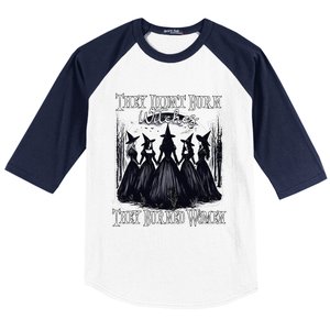 They DidnT Burn Witches They Burned Women Witch Halloween Baseball Sleeve Shirt