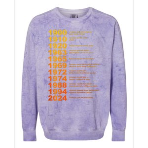 They DidnT Burn Witches They Burned Women Witchy Colorblast Crewneck Sweatshirt