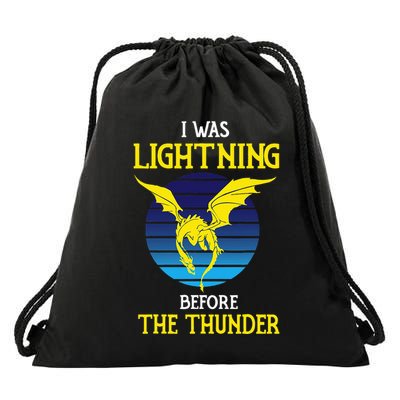 Thunder Dragon Birthday Drawstring Bag