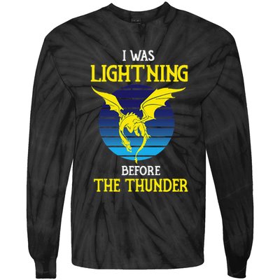 Thunder Dragon Birthday Tie-Dye Long Sleeve Shirt