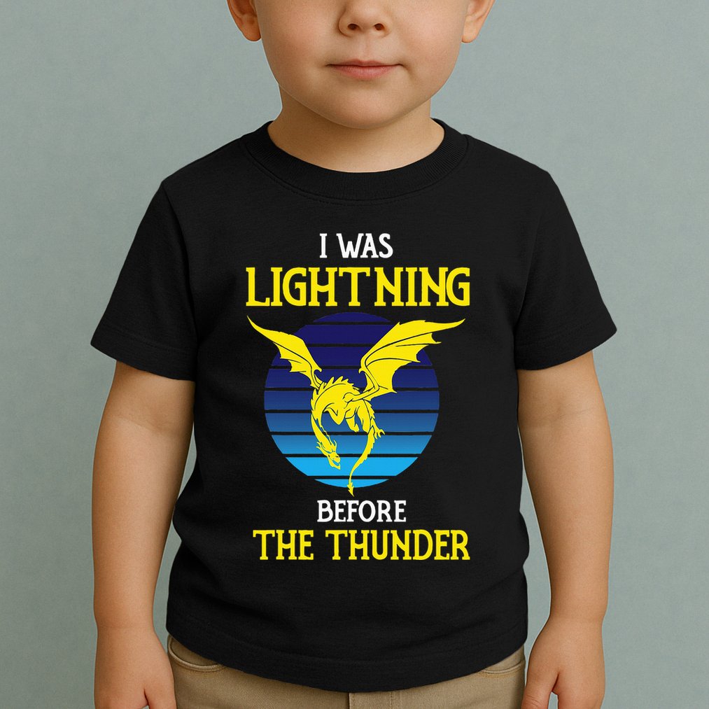 Thunder Dragon Birthday Toddler T-Shirt