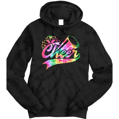 Tie Dye Cheerleading Peace Love Cheer for Cheerleader Cute Tie Dye Hoodie