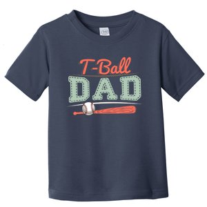 T-Ball Dad Cute Tee-Ball Daddy Tball Game Day Family Match Toddler T-Shirt