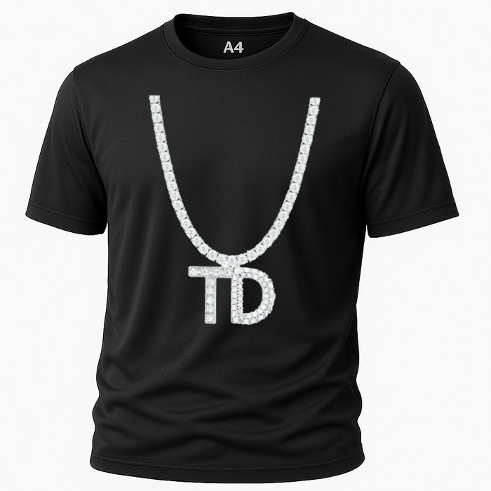 Td Diamond Chain Tommy Cutlets New York Italian Football Cooling Performance Crew T-Shirt