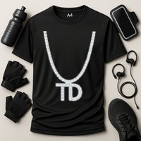 Td Diamond Chain Tommy Cutlets New York Italian Football Cooling Performance Crew T-Shirt