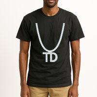 Td Diamond Chain Tommy Cutlets New York Italian Football Tall T-Shirt