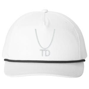 Td Diamond Chain Tommy Cutlets New York Italian Football Snapback Five-Panel Rope Hat