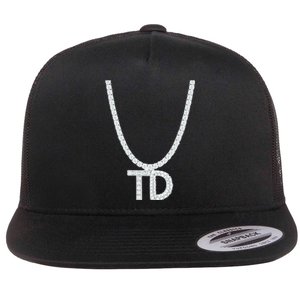 Td Diamond Chain Tommy Cutlets New York Italian Football Flat Bill Trucker Hat