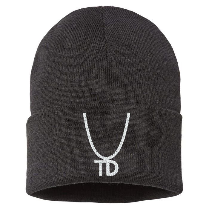 Td Diamond Chain Tommy Cutlets New York Italian Football Sustainable Knit Beanie