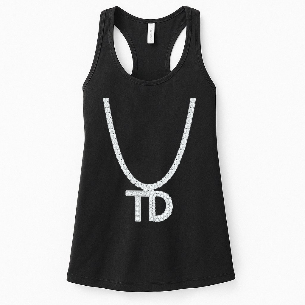 Td Diamond Chain Tommy Cutlets New York Italian Football Womens Tank Top