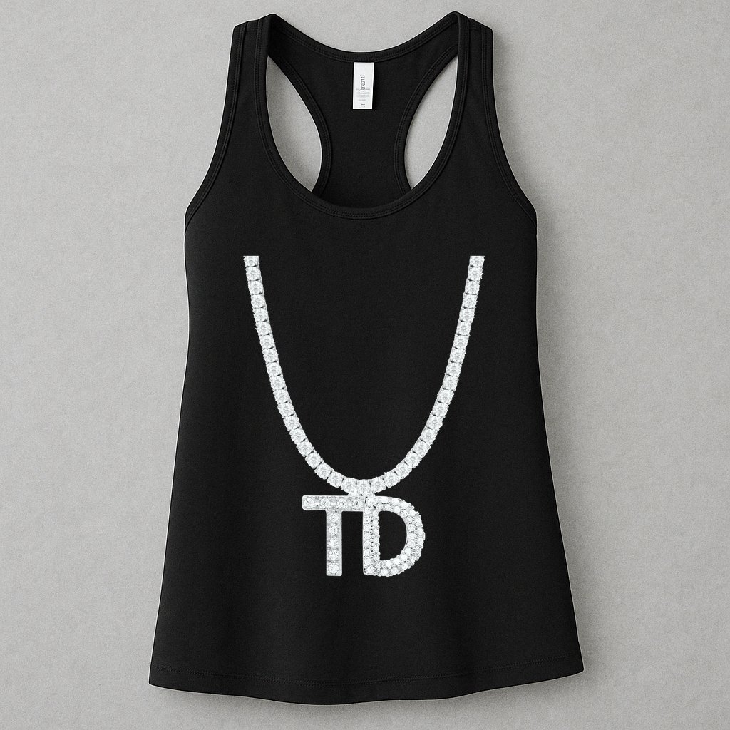 Td Diamond Chain Tommy Cutlets New York Italian Football Womens Tank Top