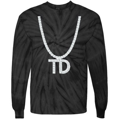 Td Diamond Chain Tommy Cutlets New York Italian Football Tie-Dye Long Sleeve Shirt