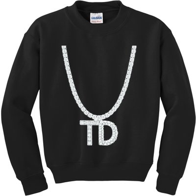 Td Diamond Chain Tommy Cutlets New York Italian Football Kids Sweatshirt