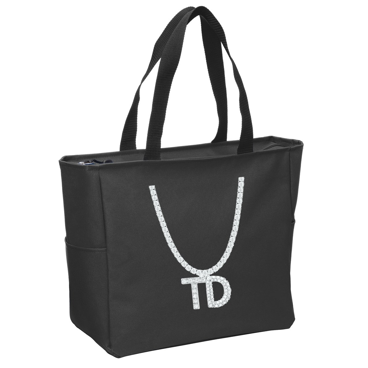 Td Diamond Chain Tommy Cutlets New York Italian Football Zip Tote Bag