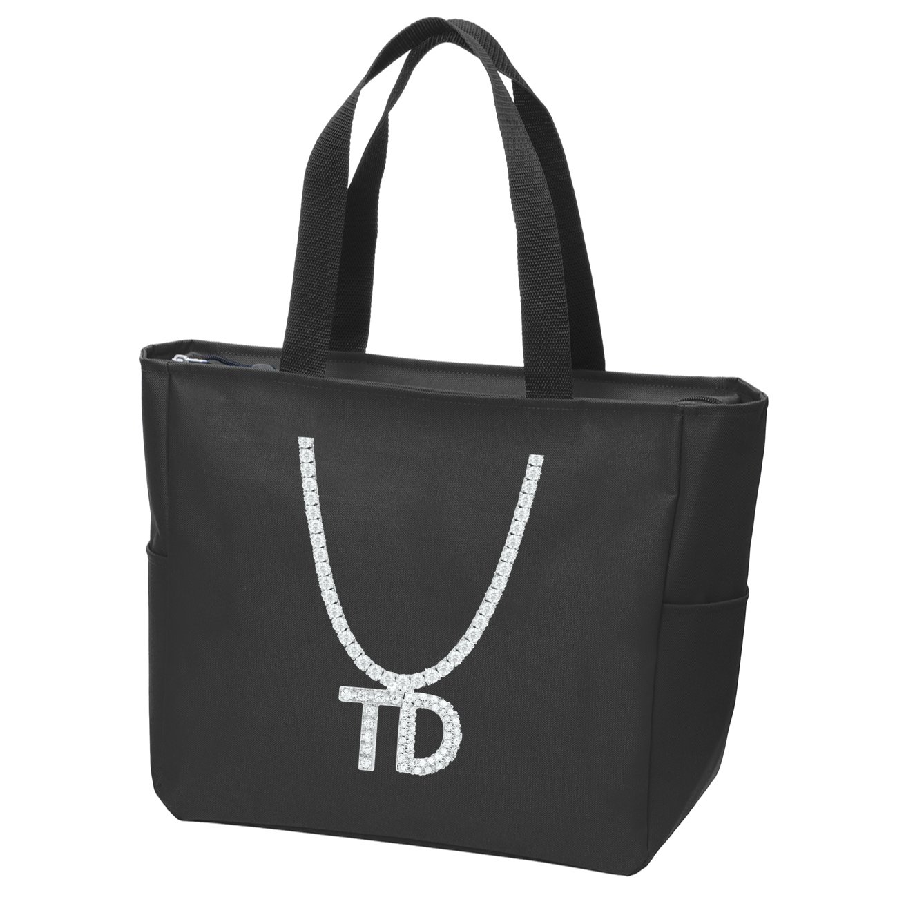 Td Diamond Chain Tommy Cutlets New York Italian Football Zip Tote Bag