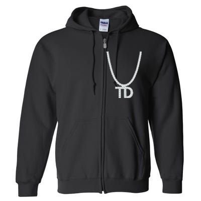 Td Diamond Chain Tommy Cutlets New York Italian Football Full Zip Hoodie