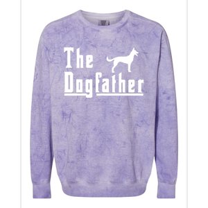 The Dogfather Cute Gift Ger Shepherd Dog Gift Cute Gift Colorblast Crewneck Sweatshirt