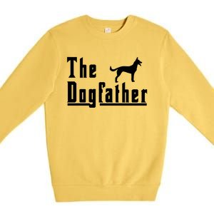 The Dogfather Cute Gift Ger Shepherd Dog Gift Cute Gift Premium Crewneck Sweatshirt