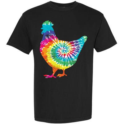 Tie Dye Chicken For Hippy Farmer Hobby Farm Gift Garment-Dyed Heavyweight T-Shirt