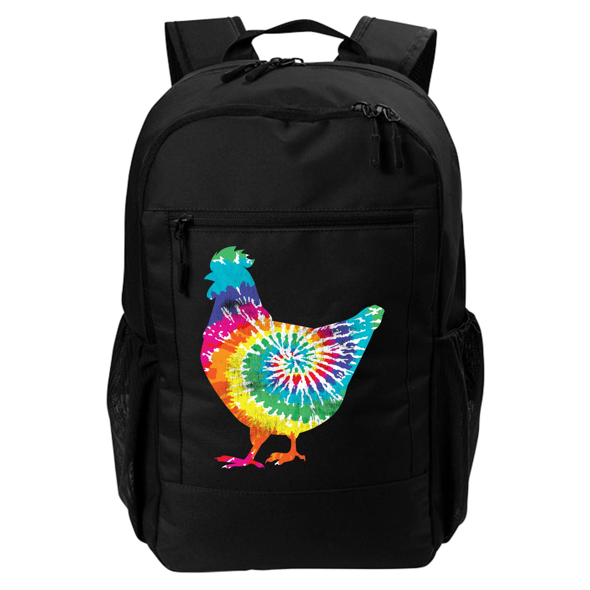 Tie Dye Chicken For Hippy Farmer Hobby Farm Gift Backpack