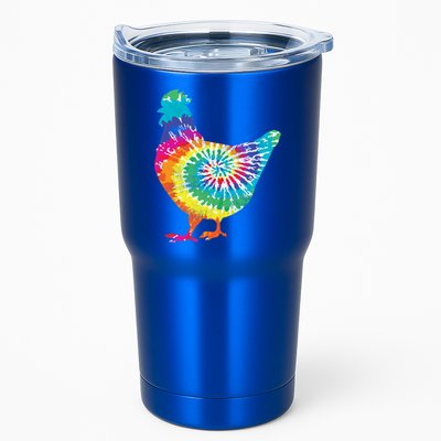 Tie Dye Chicken For Hippy Farmer Hobby Farm Gift Tumbler