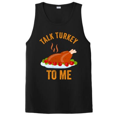 Turkey Day Cute Gift Talk Turkey To Me Thanksgiving Day Gift PosiCharge Competitor Tank