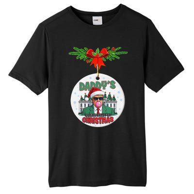 Trump DaddyS Coming Home For Christmas Funny Xmas Tall Fusion ChromaSoft Performance T-Shirt