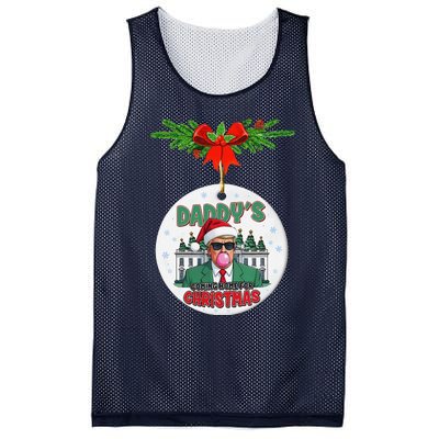 Trump DaddyS Coming Home For Christmas Funny Xmas Mesh Reversible Basketball Jersey Tank