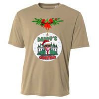 Trump DaddyS Coming Home For Christmas Funny Xmas Cooling Performance Crew T-Shirt