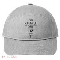 The Day Cancer Showed Up In My Life God Showed Up Bigger 7-Panel Snapback Hat