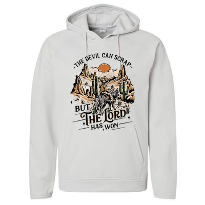 The Devil Can Scrap But The Lord Has Won Country Music Performance Fleece Hoodie