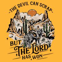 The Devil Can Scrap But The Lord Has Won Country Music Pom Pom 12in Knit Beanie