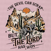 The Devil Can Scrap But The Lord Has Won Country Music 25L Jumbo Tote